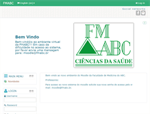 Tablet Screenshot of moodle.fmabc.br